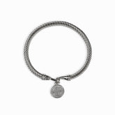 St. Benedict Pendant Bracelet - Silver | Saint Lazuli