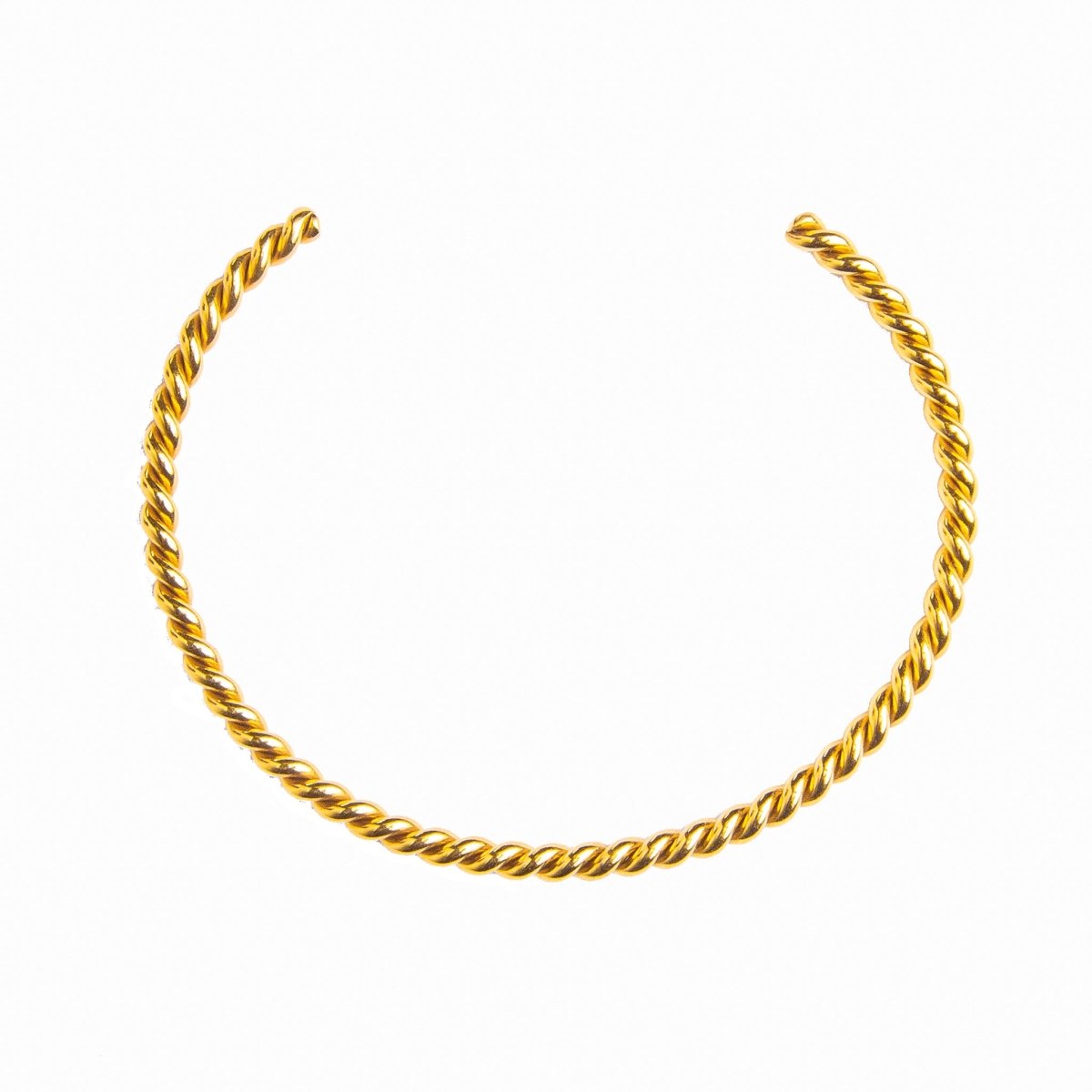 Bracelet torsadé plaqué or 18 carats | Saint Lazuli
