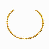 Bracciale twist placcato oro 18 carati | San Lazuli