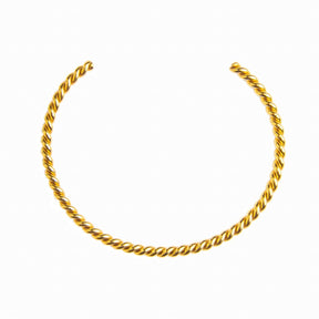 Bracciale twist placcato oro 18 carati | San Lazuli