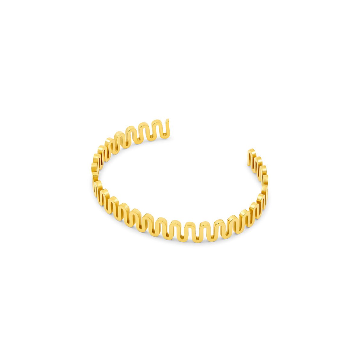 18K Gold-Plated Zig Zag Bracelet | Saint Lazuli