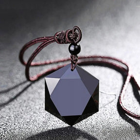 Hexagonal necklace; Black obsidian pendant; Natural stone necklace; Obsidian healing jewelry; Hexagon black obsidian necklace; Protection necklace black obsidian; Stylish hexagonal gemstone; Elegant obsidian necklace; Black obsidian energy stone; Crystal hexagon pendant; Spiritual protection jewelry; Obsidian crystal necklace; Hexagonal gemstone pendant; Black stone necklace; Obsidian charm necklace; Healing stone jewelry;