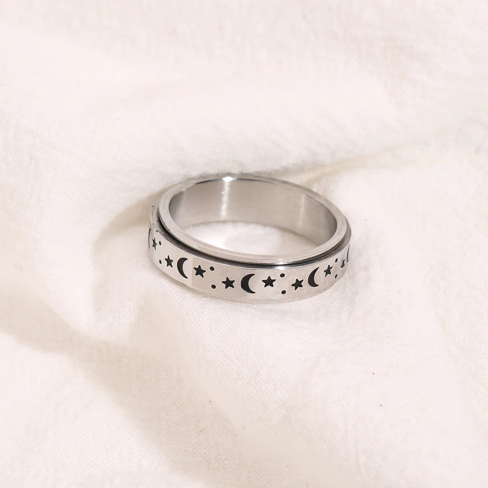 Spinner ring; Fidget spinner ring; Anxiety relief jewelry; Stress relief spinner ring; Handcrafted spinner ring; Unique spinner ring design; Spinner ring for mindfulness; Authentic spinner ring; Spinner ring for focus; Spinner ring for calming; Artisan spinner ring; Spinner ring for relaxation; Adjustable spinner ring; Stylish fidget ring; Gift for stress relief; Spinner ring for distraction; Elegant spinner ring accessory; Spinner ring for emotional balance; Healing spinner ring; Versatile spinner ring des