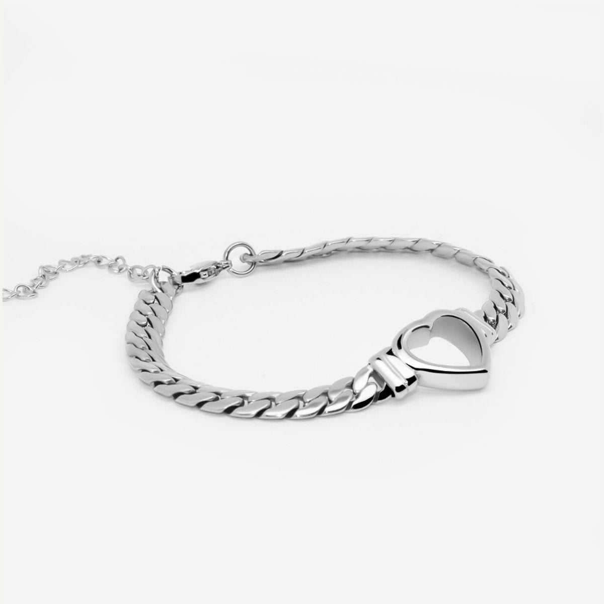 Bracelet cœur minimaliste – Argent | Saint Lazuli