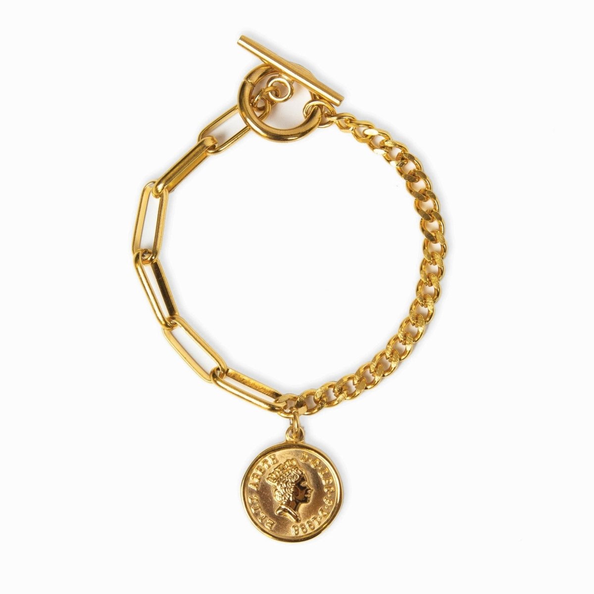 18K Gold-Plated New York Cents Bracelet | Saint Lazuli