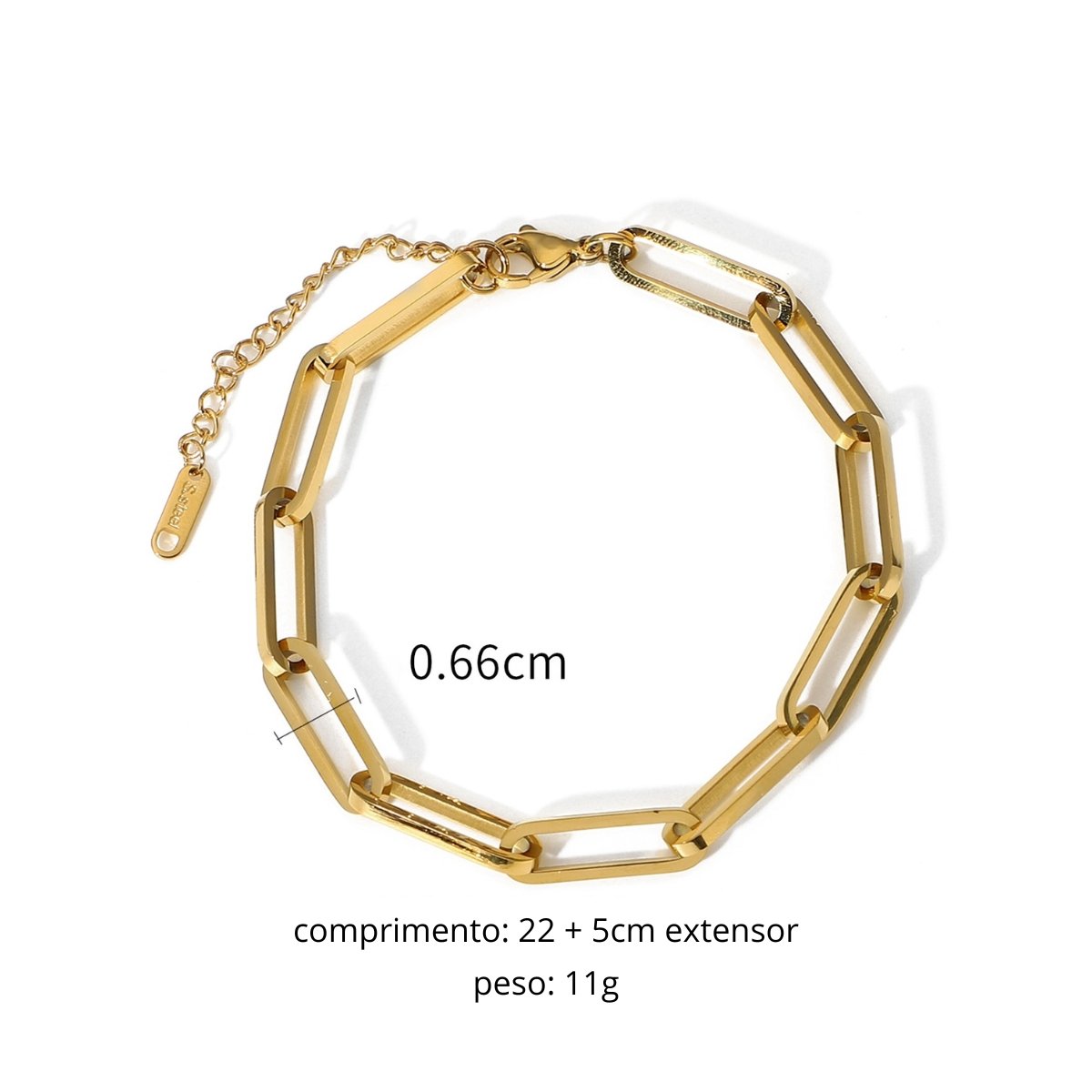 18K Gold-Plated Celina Chain Link Bracelet | Saint Lazuli