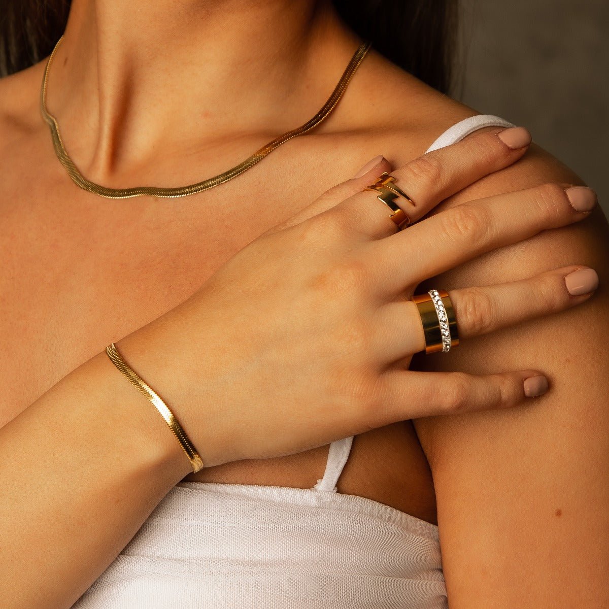 18K Gold-Plated Mesh Bracelet | Saint Lazuli