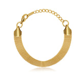 18K Gold-Plated Smooth Weave Bracelet | Saint Lazuli