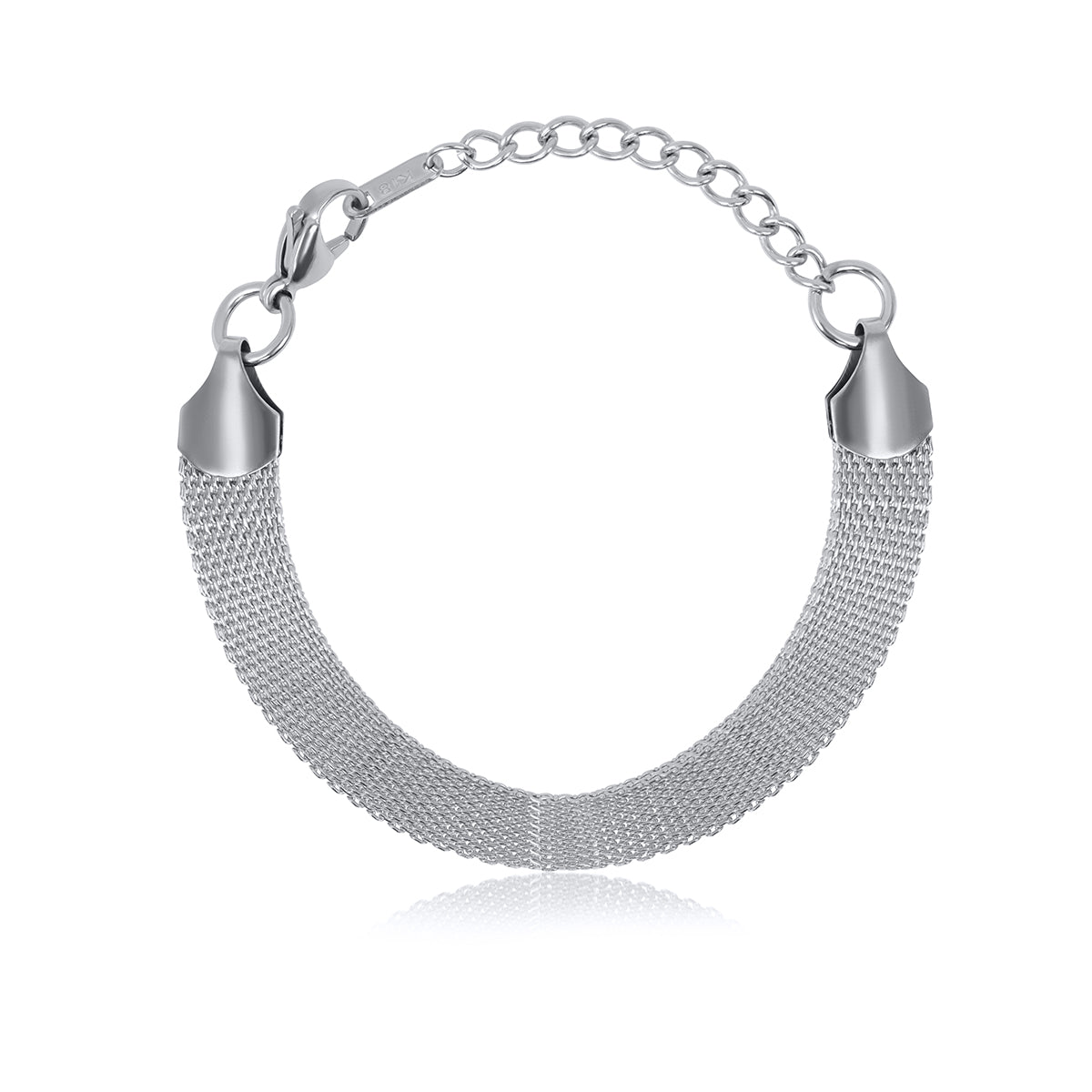 Smooth Weave Bracelet - Silver | Saint Lazuli