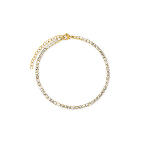 Gold-plated anklet; Elegant accessory; Discreet luxury; Sophisticated fashion; Refined style; Golden shine; Delicate jewellery; Luxurious detail; Elegant design; Impeccable finish; Perfect gift; Timeless fashion; Versatile accessory; Classic beauty; Subtle glamour; Feminine style; High quality; Exclusive piece; Golden charm; Touch of elegance.