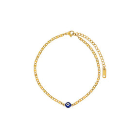 Gold-plated anklet; Elegant accessory; Discreet luxury; Sophisticated fashion; Refined style; Golden shine; Delicate jewellery; Luxurious detail; Elegant design; Impeccable finish; Perfect gift; Timeless fashion; Versatile accessory; Classic beauty; Subtle glamour; Feminine style; High quality; Exclusive piece; Golden charm; Touch of elegance.